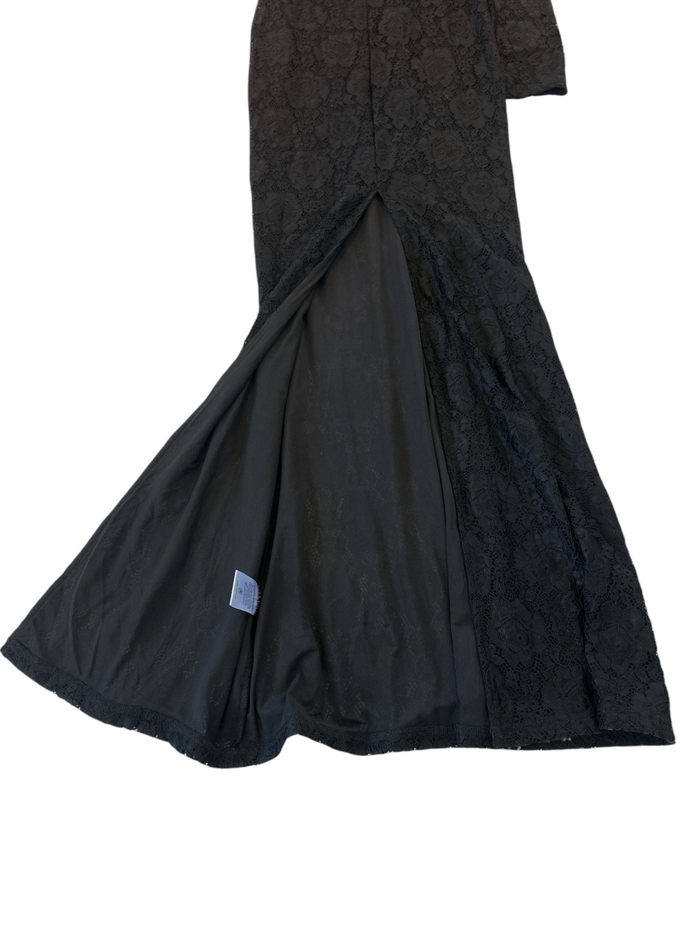 NWT Peppermayo Astoria Long Sleeve Lace Maxi Dress Black - Picture 8 of 14
